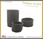 3 db nemez tároló, henger/SZÜRKE