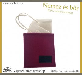 Maszktartó nemez boríték FFP2-es maszkkal/VIOLA