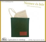 Maszktartó nemez boríték FFP2-es maszkkal/ZÖLD