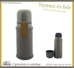 Termosz nemez kabátban/SZÜRKE