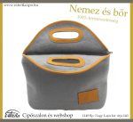 Nemez uzsonnás táska/SZÜRKE